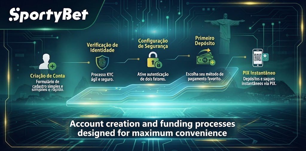Account creation and funding processes designed for maximum convenience
