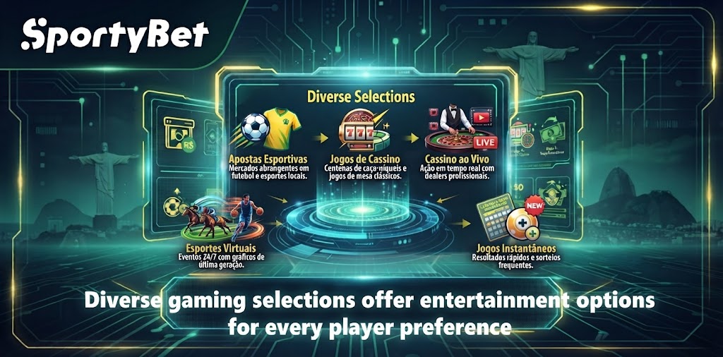 Diverse gaming selections offer entertainment options for every player preference