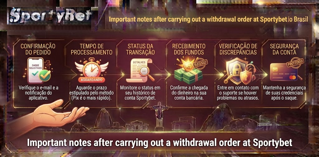 Important notes after carrying out a withdrawal order at Sportybet