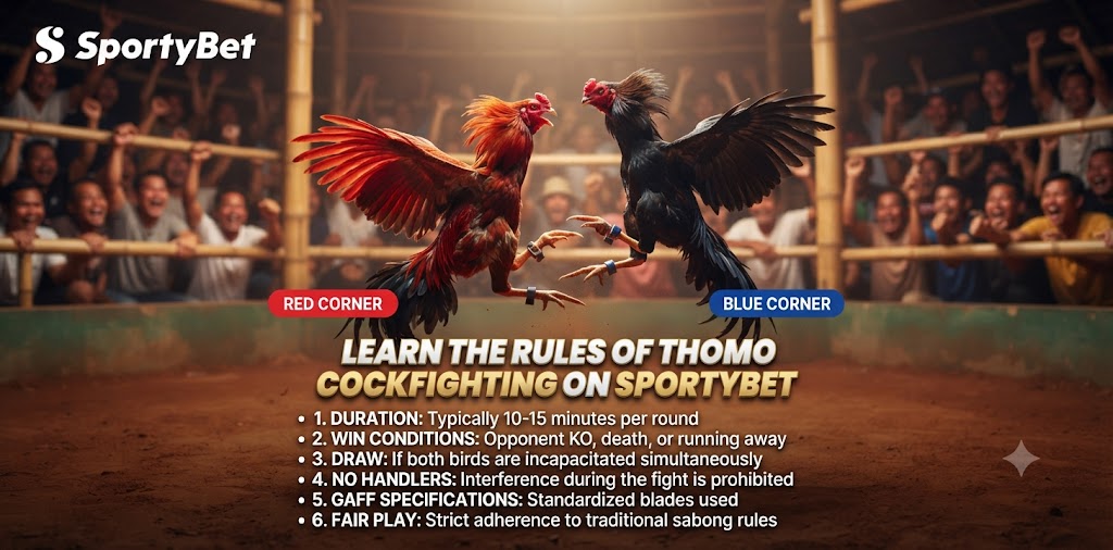 Learn the rules of Thomo Cockfighting on Sportybet
