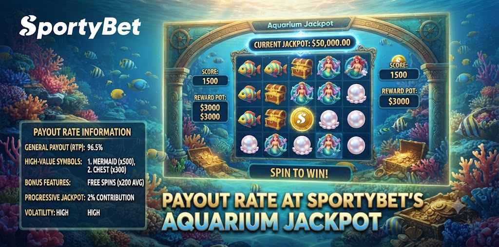 Payout rate at Sportybet's Aquarium Jackpot