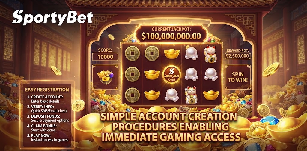 Simple account creation procedures enabling immediate gaming access