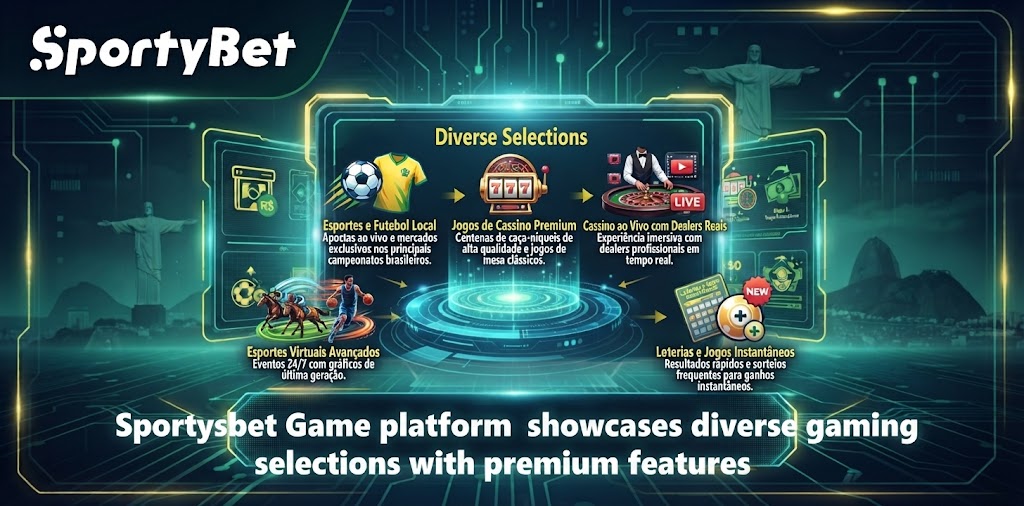 Sportybet Game platform showcases diverse gaming selections with premium features