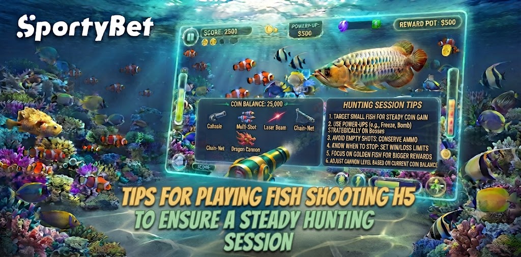 Tips for playing Fish Shooting H5 to ensure a steady hunting session
